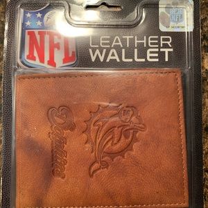 Men’s Leather NFL Miami Dolphins Wallet